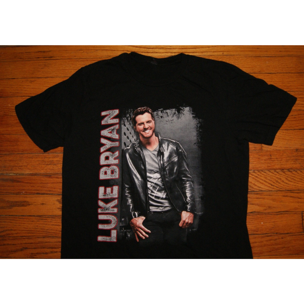 Luke Bryan Country Music Kick The Dust Up Tour Concert T-Shirt Black Size Small